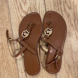 brown MK sandals